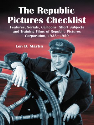 cover image of The Republic Pictures Checklist